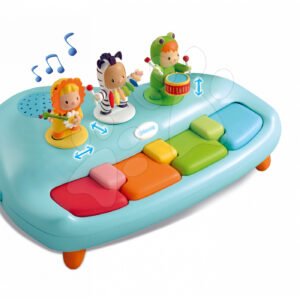 Smoby detské piano Cotoons s melódiami a figurkami 211087 modréSmoby detské piano Cotoons s melódiami a figurkami 211087 modré