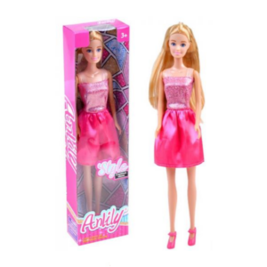 Bábika Anlily v ružovej sukničke