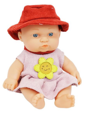 Malá gumová bábika 19 cm