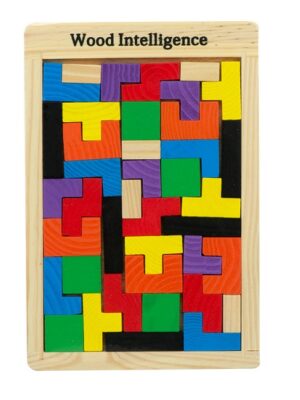 Drevené puzzle Tetris 40 ks