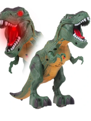 Interaktívny Dinosaurus T-REX so svetlom a zvukom zelený
