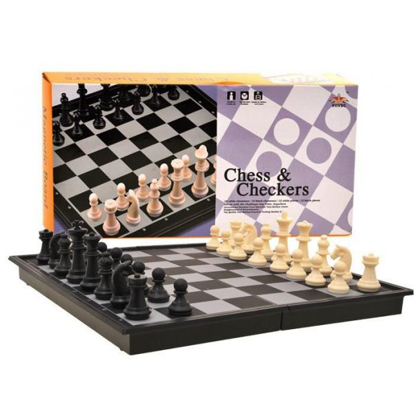 Magnetický turistický šach 2 v 1