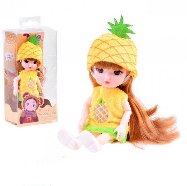Malá ovocná bábika ananás - žltá