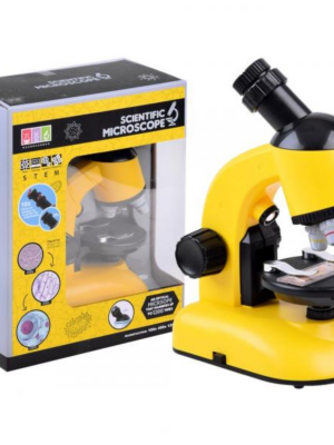 Mikroskop s príslušenstvom žltý