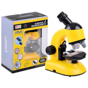 Mikroskop s príslušenstvom žltý