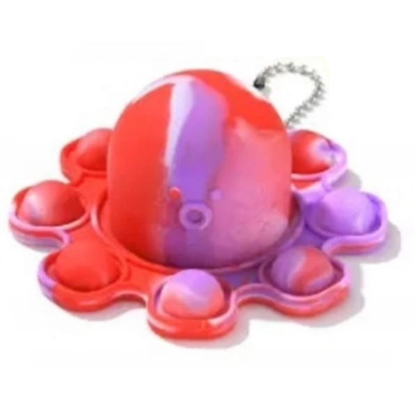 Obojstranná chobotnica PUSH BUBBLE POP IT - prívesok