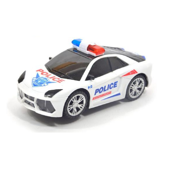 Policajné auto na batérie 3D