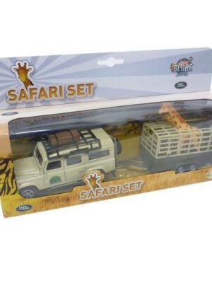 Safari auto Land Rover so žirafou