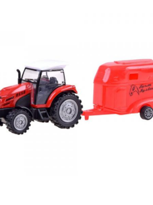 Traktor s vlečkou na prevoz zvierat 22 cm