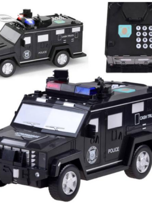 Pokladnička - Policajné auto čierne - akcia: zatlačený roh krabice