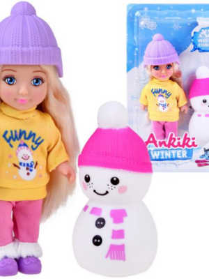 Malá bábika so snehuliakom