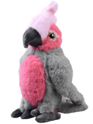 Plyšový papagáj Kakadu ružový 22 cm
