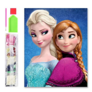 Diamantová mozaika - Frozen Elsa a Anna
