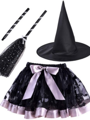 Kostým malej čarodejnice čierny