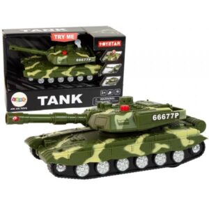 Vojenský tank so svetlom a zvukom