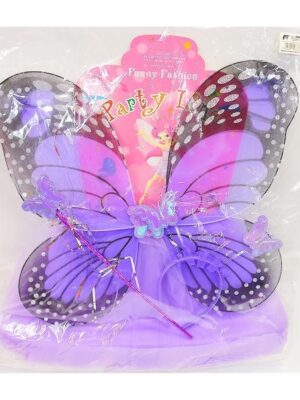Kostým motýlia víla s krídlami fialový