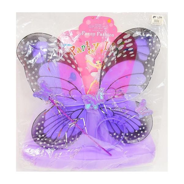 Kostým motýlia víla s krídlami fialový