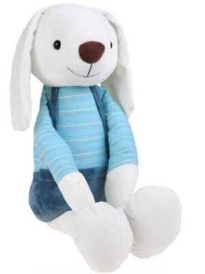 Plyšový králik v šortkách modrý 60 cm