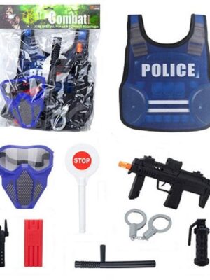 Policajná súprava s vestou a doplnkami
